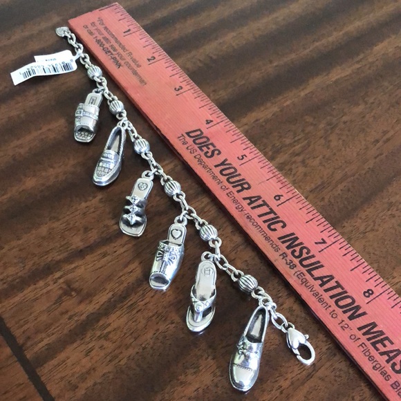 NWT Brighton retired “I Love Shoes” Charm Bracelet - Picture 11 of 12